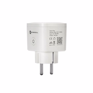 FORCELL F-ENERGY EU02 Smart Plug 230V with WiFi, programmer and Tuya/Amazon Alexa support - valge