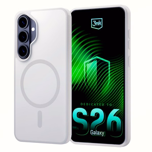 Samsung Galaxy S26+ – 3mk Smoke MagCase valge telefoniümbris