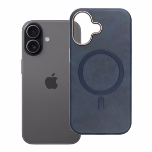 GENTLEMAN MAG COVER Ümbris compatible koos MagSafe jaoks IPHONE 17 tumesinine sinine