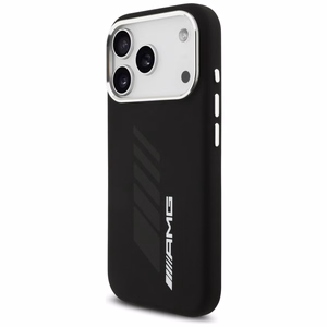 AMG Silicone Oversize Rhombs MagSafe Ümbris jaoks iPhone 17 Pro - must