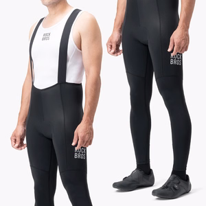 Rockbros 200021 Long Cycling Bib Shorts with Pad Size M - Black