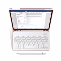 Tech-Protect SC Pen + Keyboard Ümbris with Keyboard jaoks iPad 10.9" 2022 - roosa
