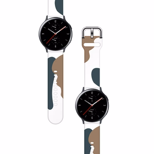 Ремешок Moro для Samsung Galaxy Watch 40 / 41 / 42 / 43 / 44 mm силиконовый браслет - узор 1