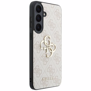 Guess Leather 4G Metal Logo ümbris Samsung Galaxy S26 FE – roosa