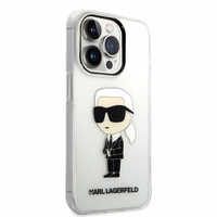 Karl Lagerfeld Ikonik Karl ümbris jaoks iPhone 14 Pro Max - läbipaistev