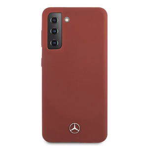 Mercedes Silicone Line Case for Samsung Galaxy S21+ - Red