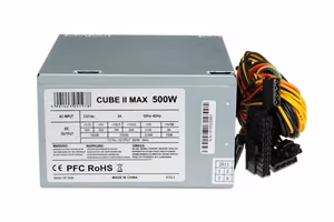 iBox CUBE II toiteplokk 500 W 20+4 pin ATX ATX hõbedane