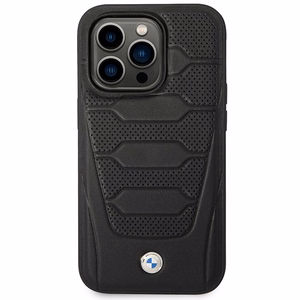 Ümbris BMW BMHMP14L22RPSK iPhone 14 Pro 6.1" must/must Leather Seats Pattern MagSafe