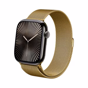 Crong Milano Steel roostevabast terasest rihm Apple Watch 44 / 45 / 46 / 49 mm kellale, kuldne