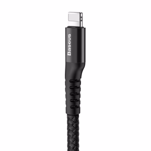 Baseus пружинный кабель Lightning 1 м 2A (чёрный)