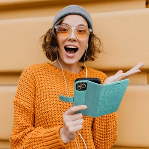 MEZZO Book ümbris jaoks XIAOMI Redmi Note 11 Pro / 11 Pro 5G mandala roheline