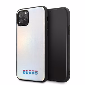 Guess GUHCN58BLD iPhone 11 Pro hõbedane/hõbedane kõva ümbris Iridescent