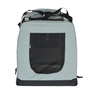 Kokkupandav lemmiklooma transpordikott, suurus XL, 82 x 58 x 58 cm, hall, REBEL ANIMALS