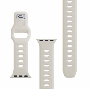 3mk silikoonrihm Apple Watchile, 42/44/45/46/49 mm, Nude, suur suurus