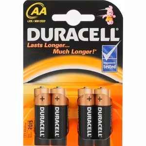 Duracell AA/LR6 leelispatareid Basic MN1500, 4 tk