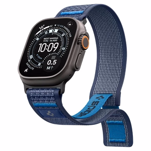 Spigen Athlex Air 2 rihm Apple Watch 8 / 9 / 10 / 11 / SE / Ultra (44 / 45 / 46 / 49 mm) tumesinine