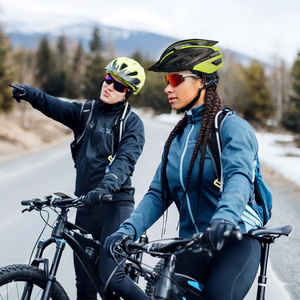 Wozinsky MTB jalgrattakiiver eemaldatava visiiri ja tagumise USB tulega L - must ja kollane