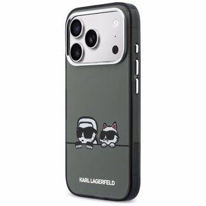 Karl Lagerfeld IML Karl & Choupette Peekaboo Logo MagSafe Ümbris for iPhone 17 Pro Max - must