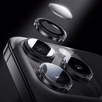 Benks Tempered glass DR Sapphire Lens Protector on camera jaoks Iphone 16/16 Plus (lens 2 pieces) hõbedane