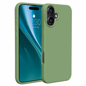 Etteri силиконовый чехол iPhone 16 Plus 6,7" светло-зеленый
