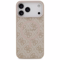 Guess 4G Ring Classic Logo MagSafena iPhone 17 Pro Max Ümbris - Roosa