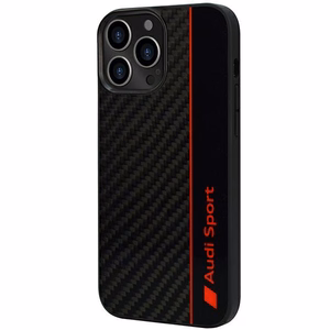 Audi Carbon Fiber Stripe iPhone 13 Pro / 13 6.1" чёрный/чёрный хардкейс AUS-TPUPCIP13P-R8/D1-BK
