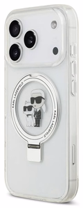 Чехол Karl Lagerfeld Ringstand Karl and Choupette MagSafe для Apple iPhone 17 Pro