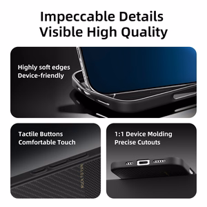 Rock Ultra Thin Aramid Fiber Kevlar 600D Ümbris jaoks Iphone 16 Pro Max must