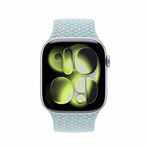 Crong Wave Band punutud Apple Watch rihm, 44/45/46/49 mm, mündiroheline