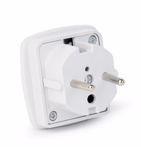 Gembird A-AC-UKEU-001 toitepistiku adapter Type G (UK) kuni Type F, valge