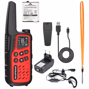 Baofeng BF-T25E – käsiraadio, punased, 2 tk komplekt
