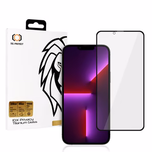 Karastatud klaas Tel Protect 10X Privacy Titanium jaoks Iphone 13 Pro Max