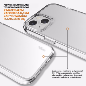 Ugly Rubber Pure ümbris jaoks iPhone 15 Plus 6,7" clear