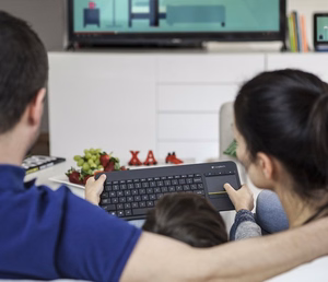 Logitech K400 Plus klaviatuur RF juhtmevaba hollandi must