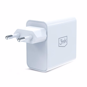 3mk FlowPower 45W 1A1C PD3.0 QC4+ seinalaadija - valge