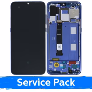LCD ekraan ühilduv Xiaomi Mi 9 raamiga / Ocean Blue / (Service Pack)