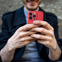 SILICONE MAG ÜMBRIS compatible with MagSafe jaoks SAMSUNG S24 FE punane