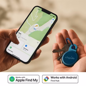 Chipolo LOOP – laetav Bluetooth-jälgimisseade silikoonrihmaga iOS-i ja Androidi jaoks, tumesinine