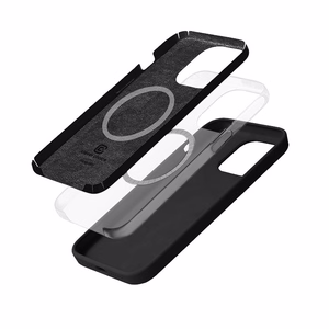 Crong Color Cover Magnetic ümbris seadmele iPhone 14 Pro Max, MagSafe'iga ühilduv, must