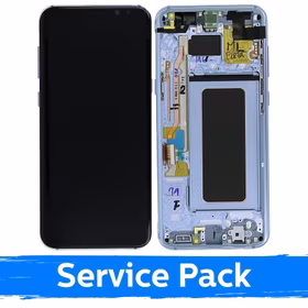 LCD Ekraan Ühildub Samsung G955 S8 Plus Koos Frame / Coral Sinine / (Service Pack)
