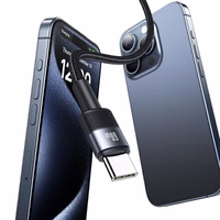 USAMS Kaabel USB-C - USB-C 60W 1,2m Fast Charging tume SJ724USBSG01 (US-SJ724)