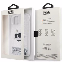 Karl Lagerfeld KLHCN61LNCHCS iPhone 11/ XR hõbedane/hõbedane hardcase Glitter Choupette Head