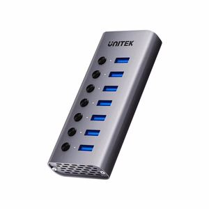 USB-A 3.0 5 Gbps jaotur 7-in-1 lülitiga Unitek H1314A01-EU