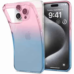 Spigen Liquid Crystal iPhone 15 Pro Ümbris - roosa/sinine