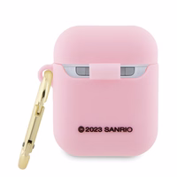 Hello Kitty Silicone 3D Kitty Head ümbris jaoks AirPods 1/2 - roosa