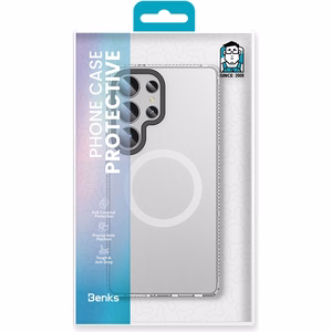 Benks Magnetic Lucid Armor Ümbris (0045) jaoks Samsung Galaxy S25 Plus Ultra valge