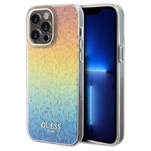 Guess IML Faceted Mirror Disco Iridescent ümbris jaoks iPhone 13 Pro Max - multicolored