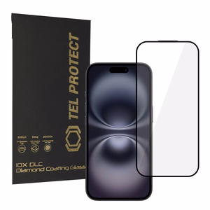 Tel Protect 10X HD DLC Diamond Coating karastatud klaas iPhone 15 16 jaoks
