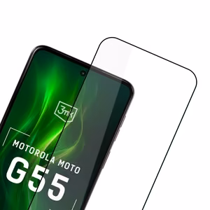 karastatud klaas 3mk HardGlass Max Lite must jaoks Motorola Moto G55 5G