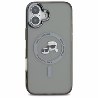 Karl Lagerfeld IML Metal Karl&Choupette Head MagSafe Ümbris jaoks iPhone 16 - must